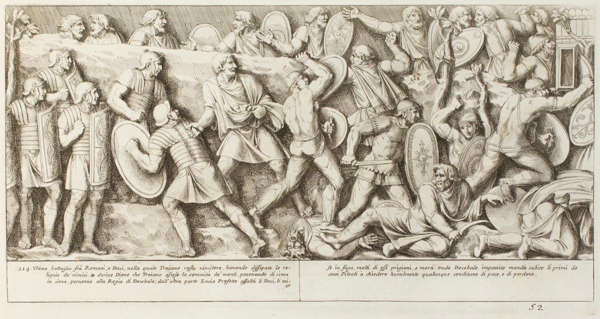 Pietro Santi Bartoli, Plate 52: Last battle between Dacians and Romans