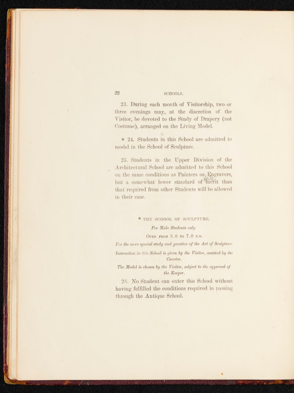 Sir Lawrence Alma-Tadema RA, A copy of the RA Laws as relating to the Schools, annotated and with sketches by Alma-Tadema