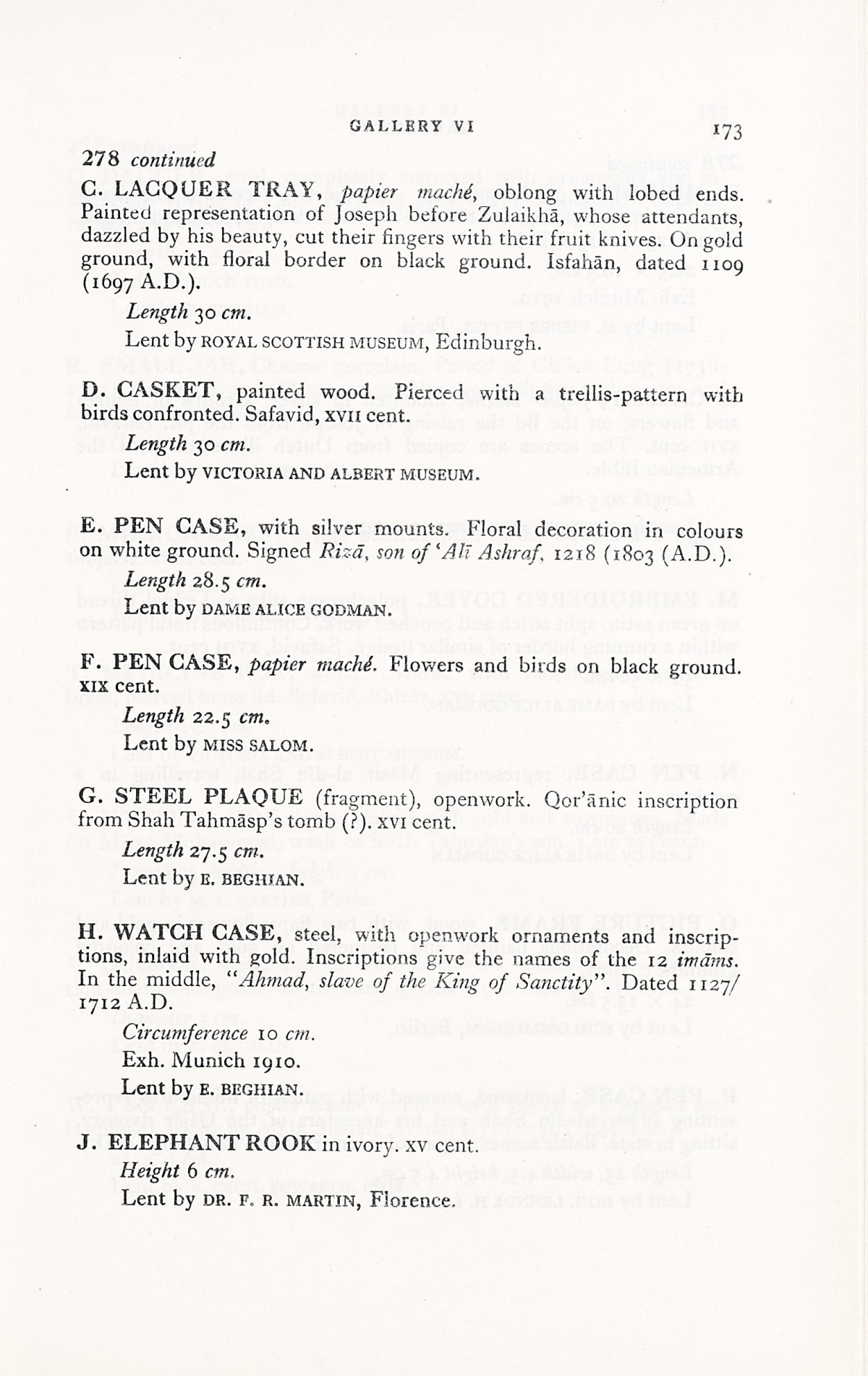 Page 201 of 1931 - International Exhibition of Persian Art