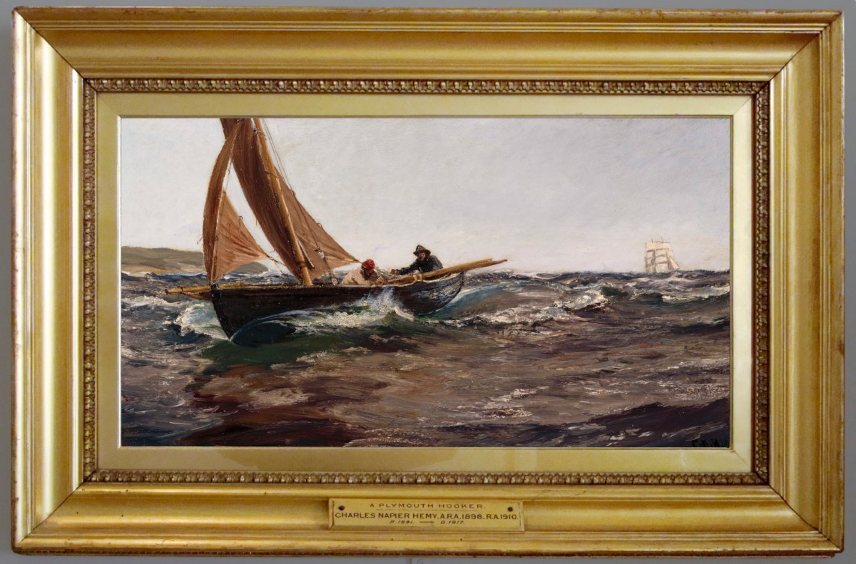 Unknown, Frame for Charles Napier Hemy RA 'A Plymouth Hooker'