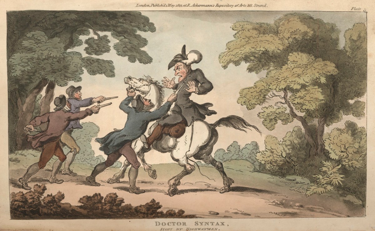 Thomas Rowlandson, Doctor Syntax stopt by highwaymen