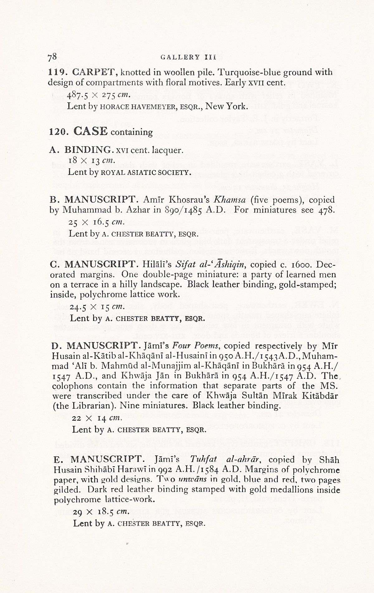 Page 106 of 1931 - International Exhibition of Persian Art