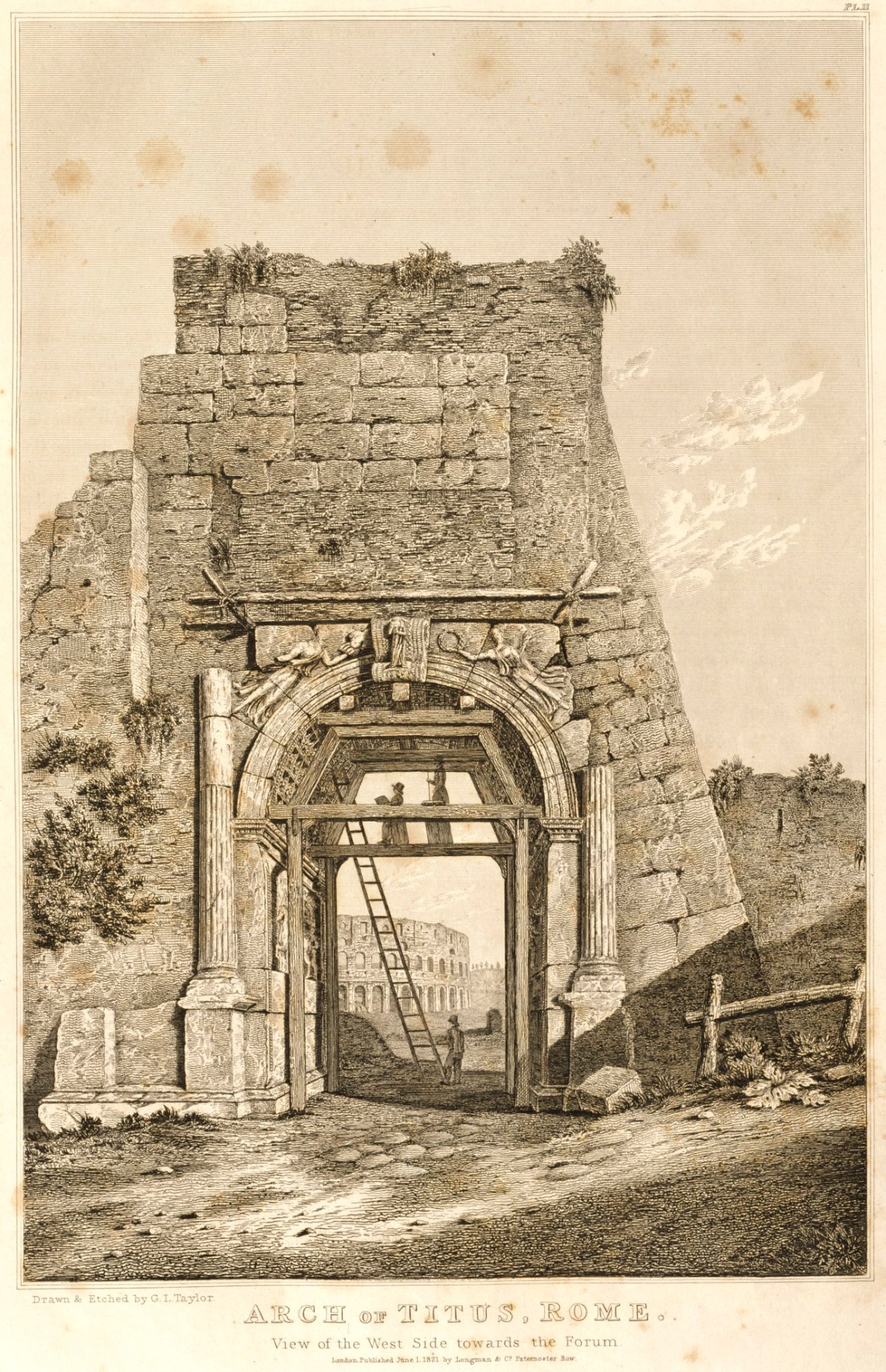 G.L. Taylor, Arch of Titus, Rome: view of the west side towards the Forum