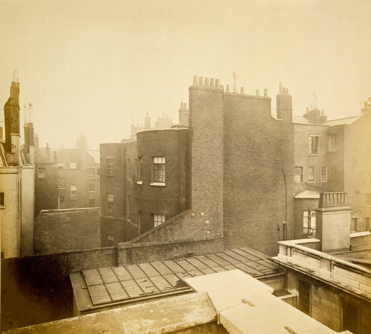 Stephen Ayling, From the roof of Burlington House, Piccadilly, looking towards the back of Albany.