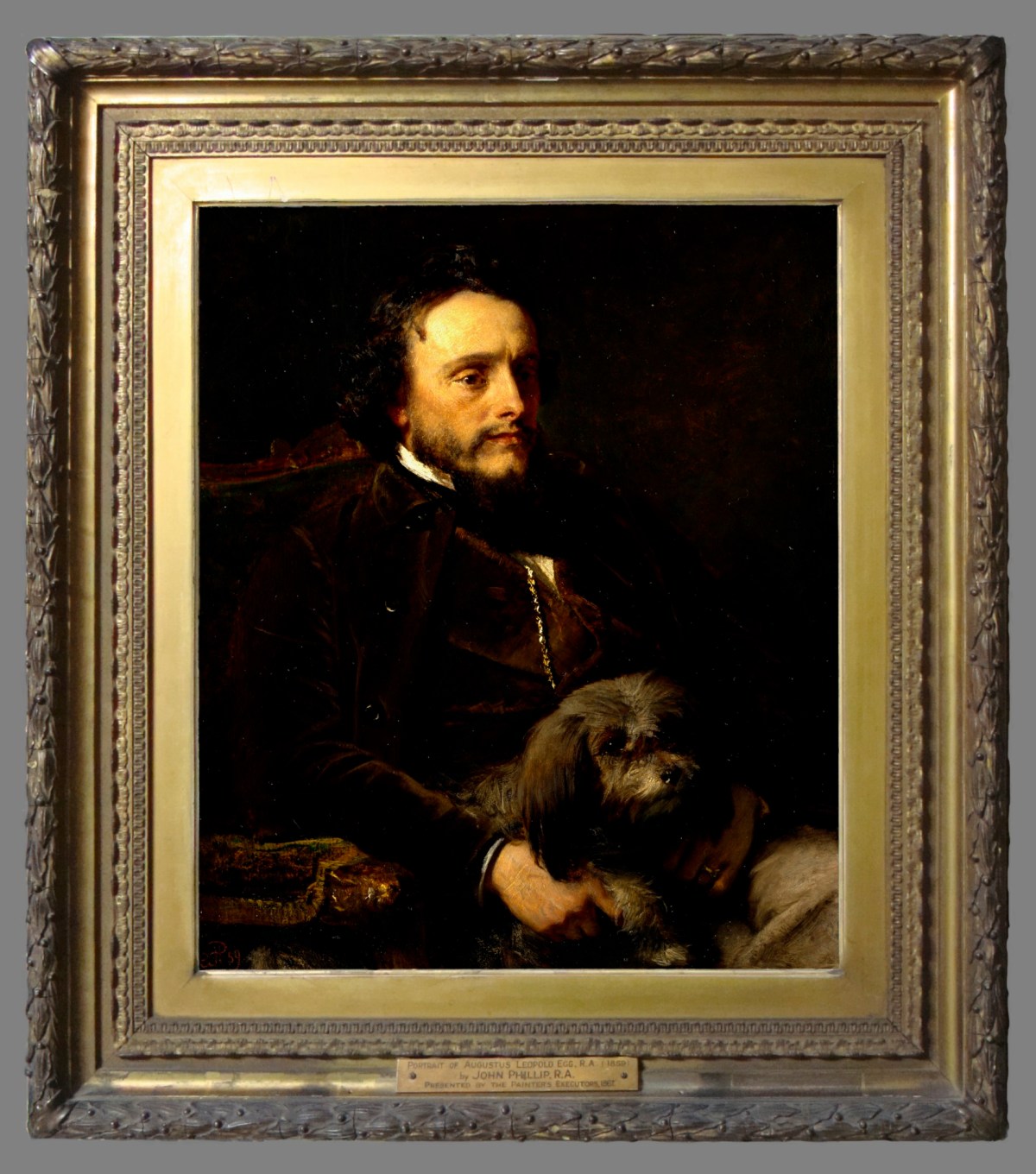 Unknown, Frame for John Phillip RA 'Portrait of Augustus Leopold Egg, R.A.'