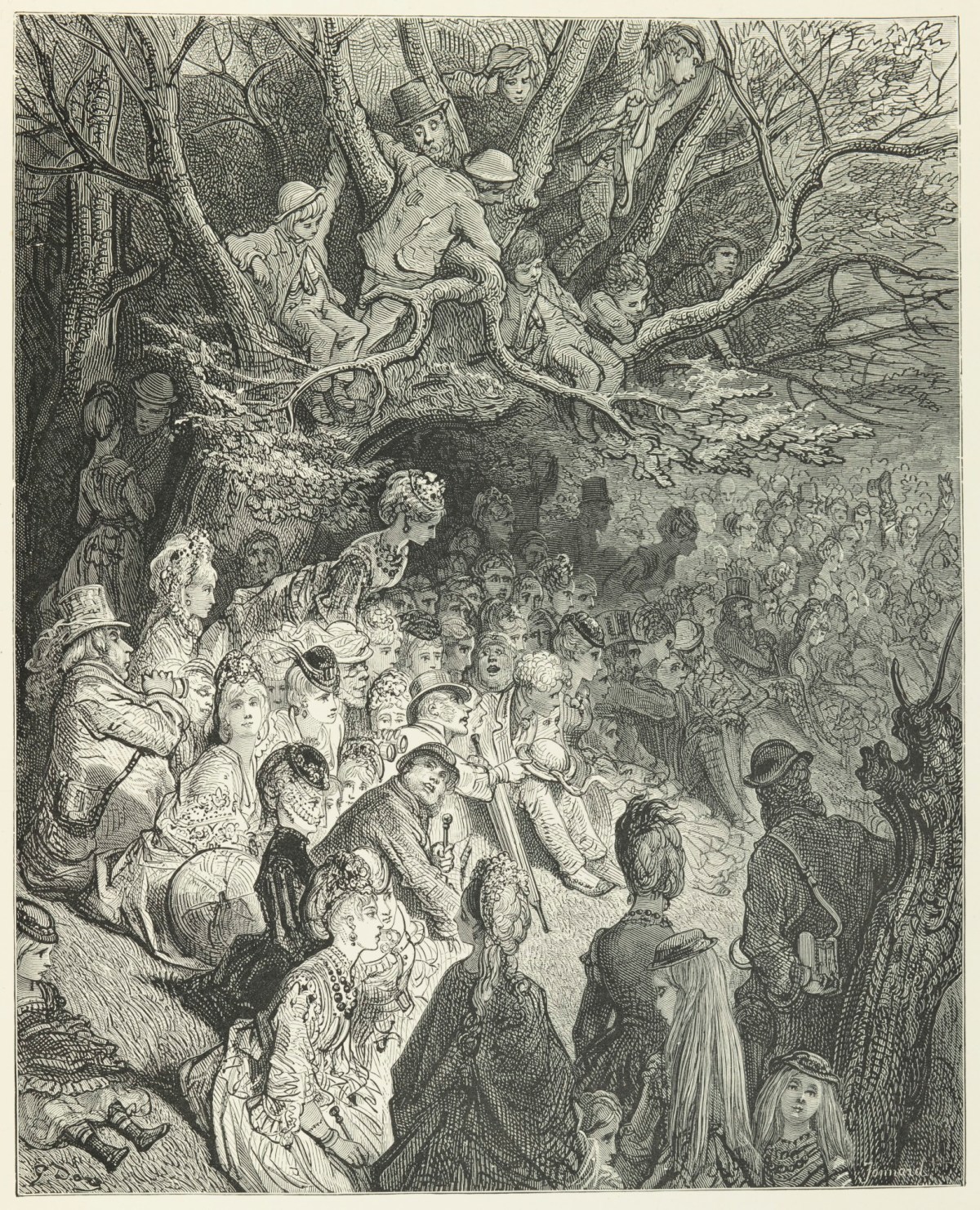 Gustave Doré, The River Bank - Under the trees