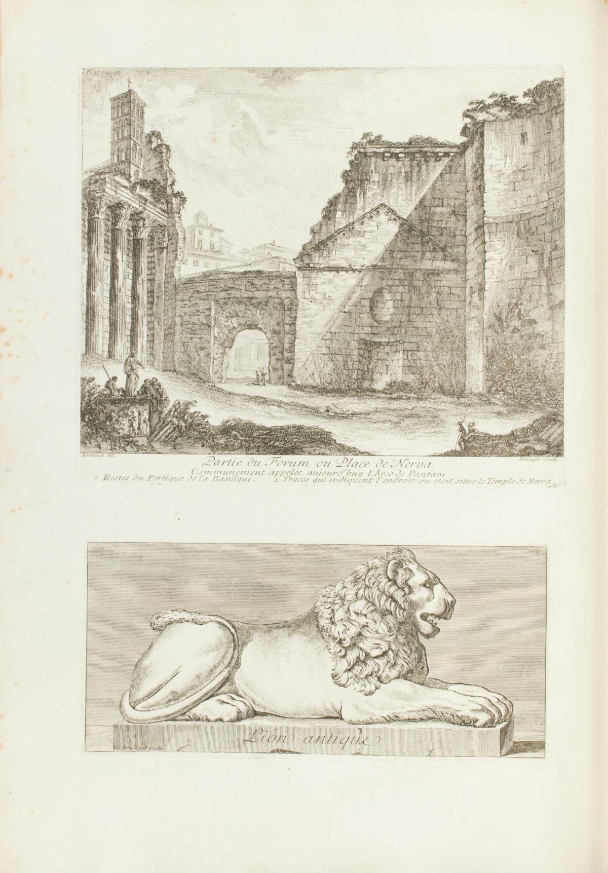 Jean Barbault, 'Partie du Forum ou Place de Nerva.'