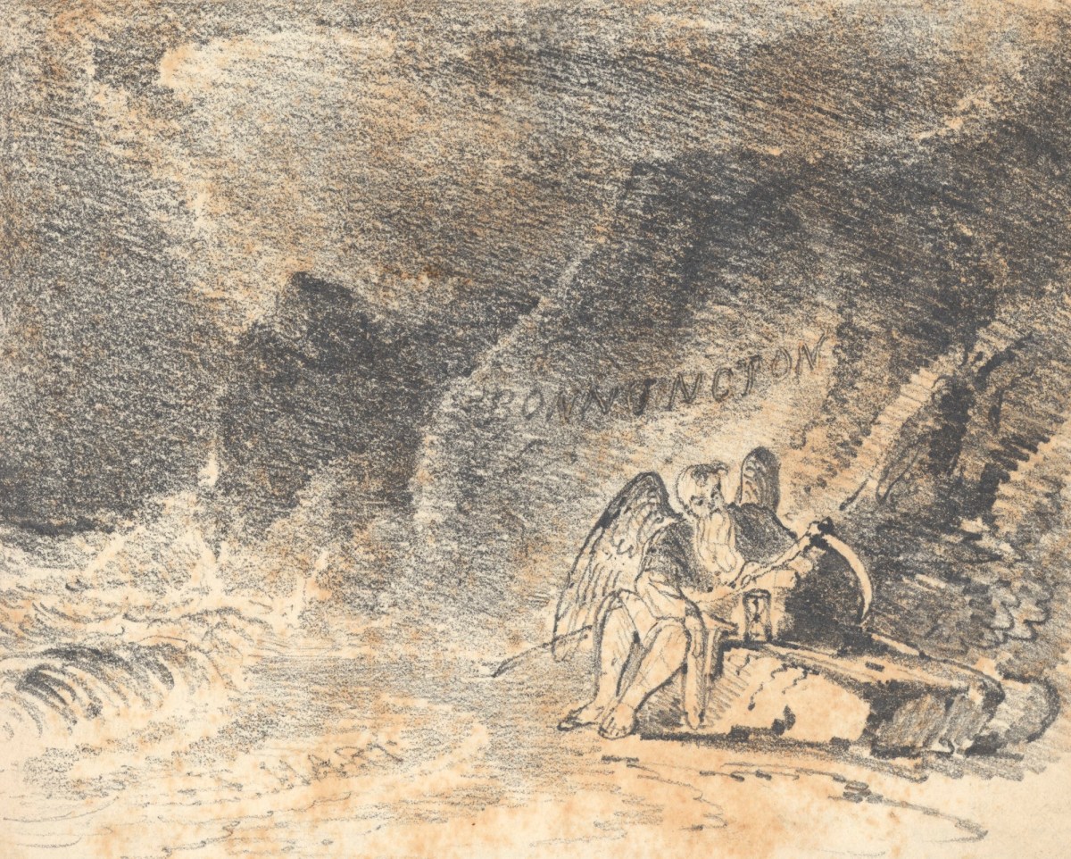 Thomas Gray Hart, Father Time resting by a shoreline