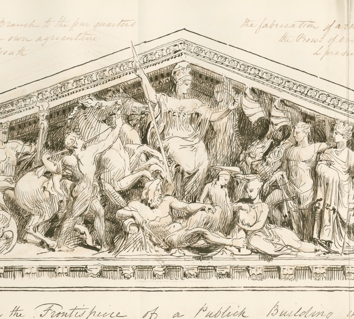 C.R. Cockerell RA, Idea for the frontispiece of a public building in England