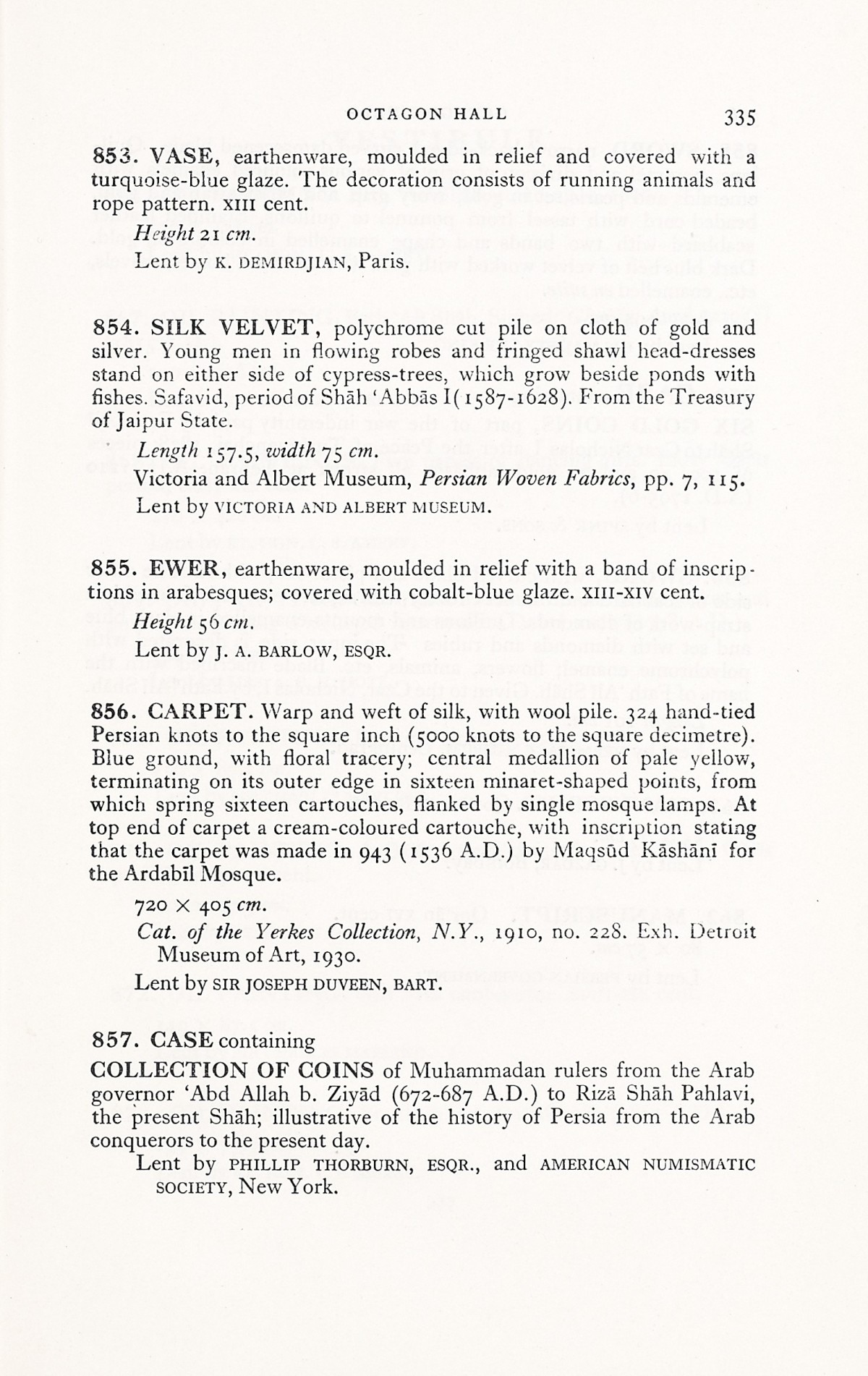Page 363 of 1931 - International Exhibition of Persian Art