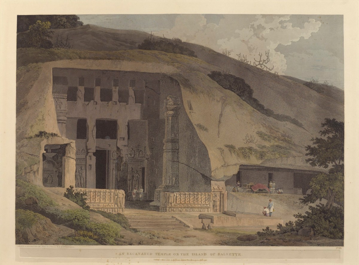 Thomas Daniell RA, An excavated temple on the island of Salsette
