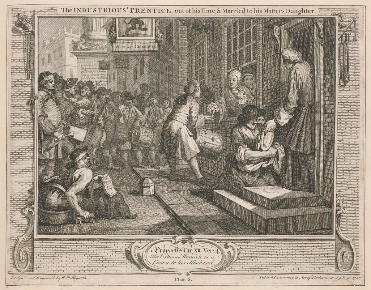 William Hogarth, Industry and Idleness, plate 6