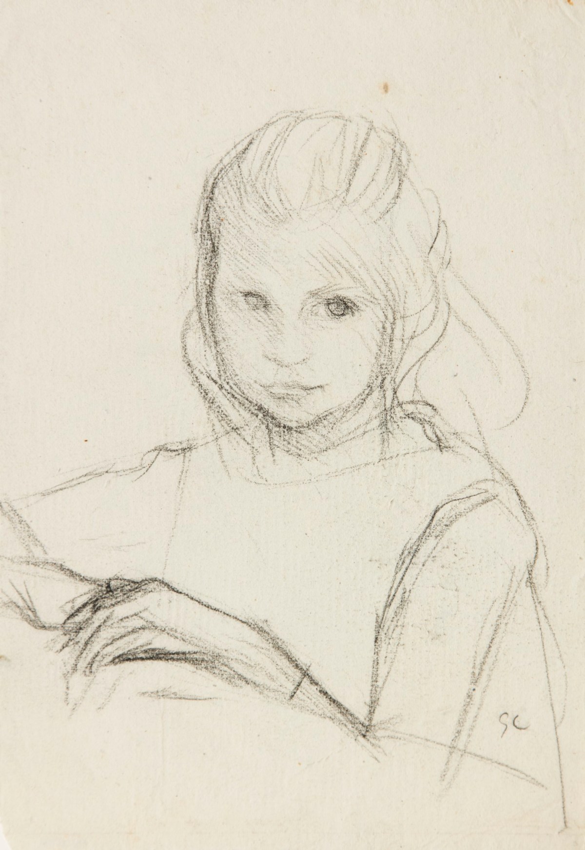 Sir George Clausen RA, Study of a girl with long hair