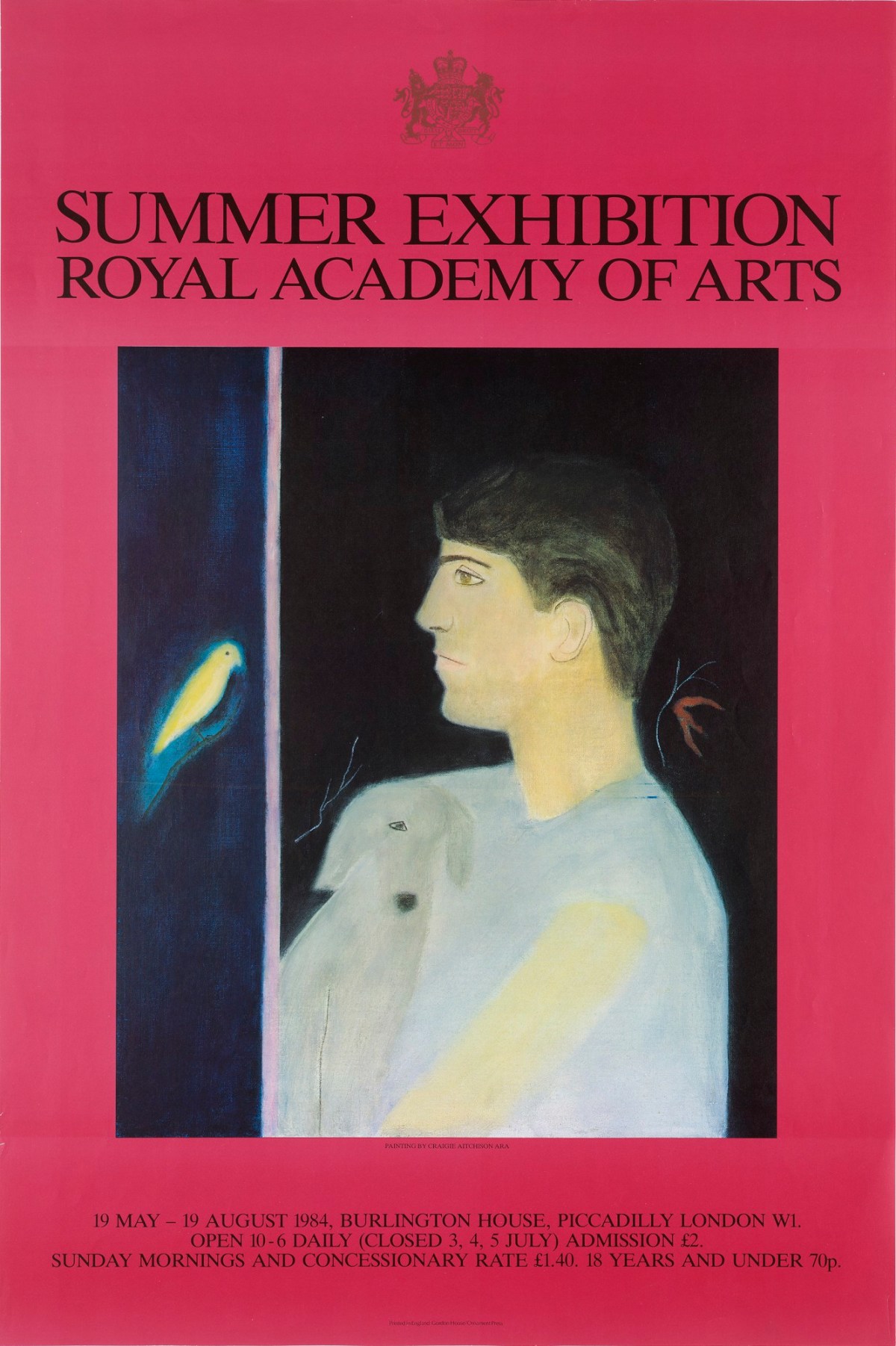 , Poster, designed by Craigie Aitchison and Gordon House