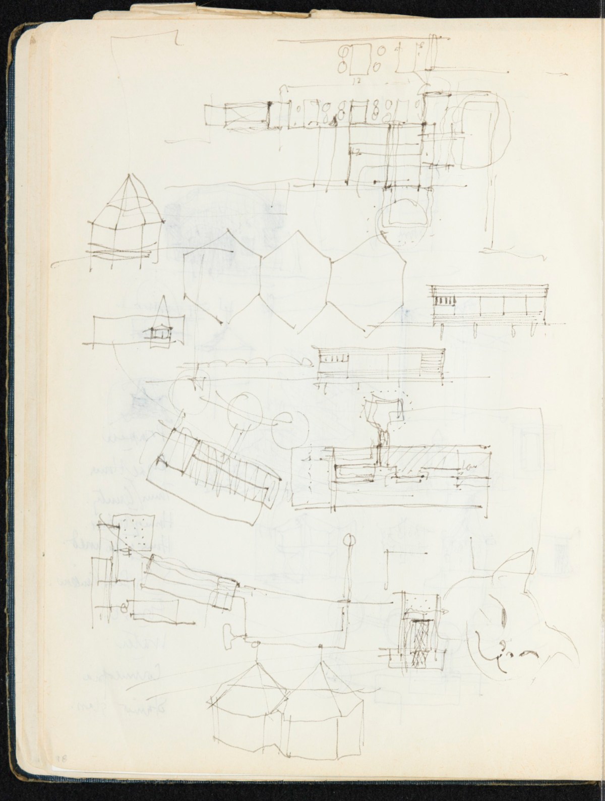 Sir Hugh Casson PRA, Britannia and Glyndebourne sketchbook