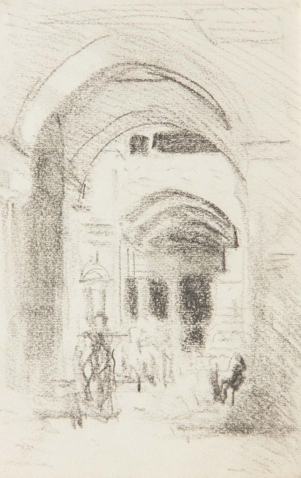 Sir George Clausen RA, View through archways at the Basilica of San Marco, Venice, 1908