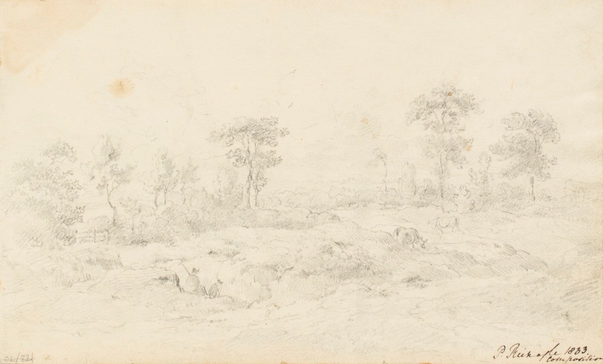 Philip Reinagle RA, Landscape with river and trees