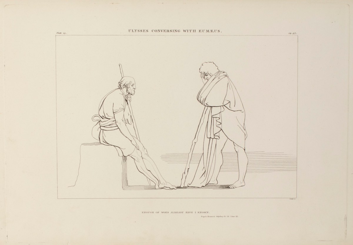 John Flaxman RA, Ulysses Conversing with Eumaeus