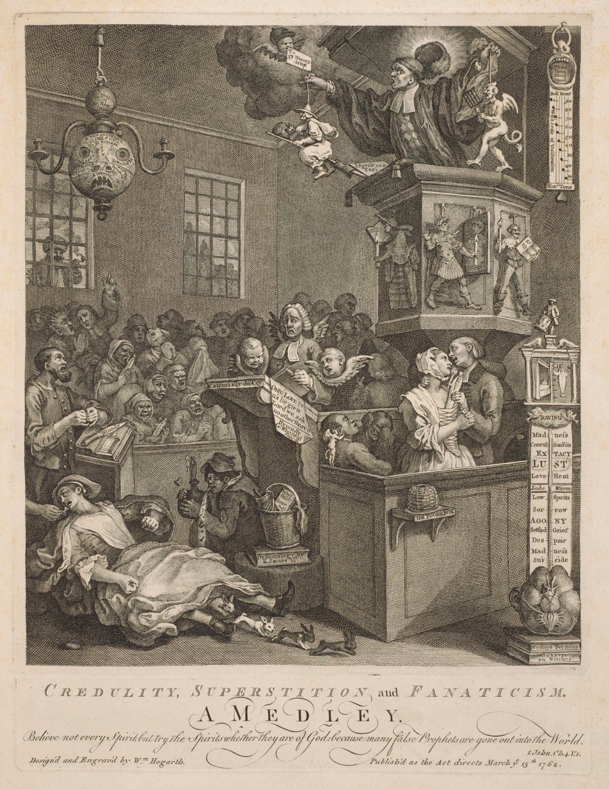 William Hogarth, Credulity, Superstition, and Fanaticism