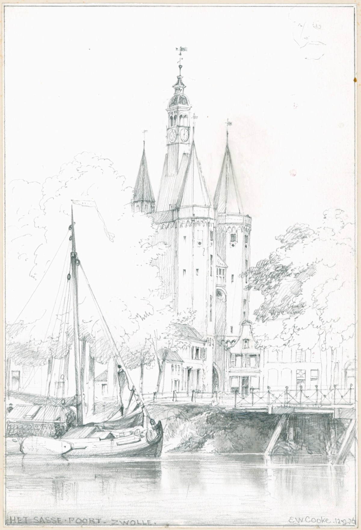 Edward William Cooke RA, Het Sasse Poort, Zwolle
