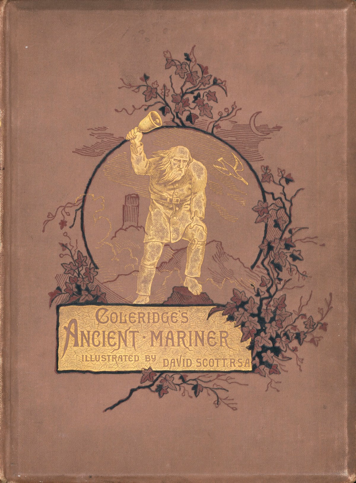 David Scott, Upper cover and spine of publisher's binding