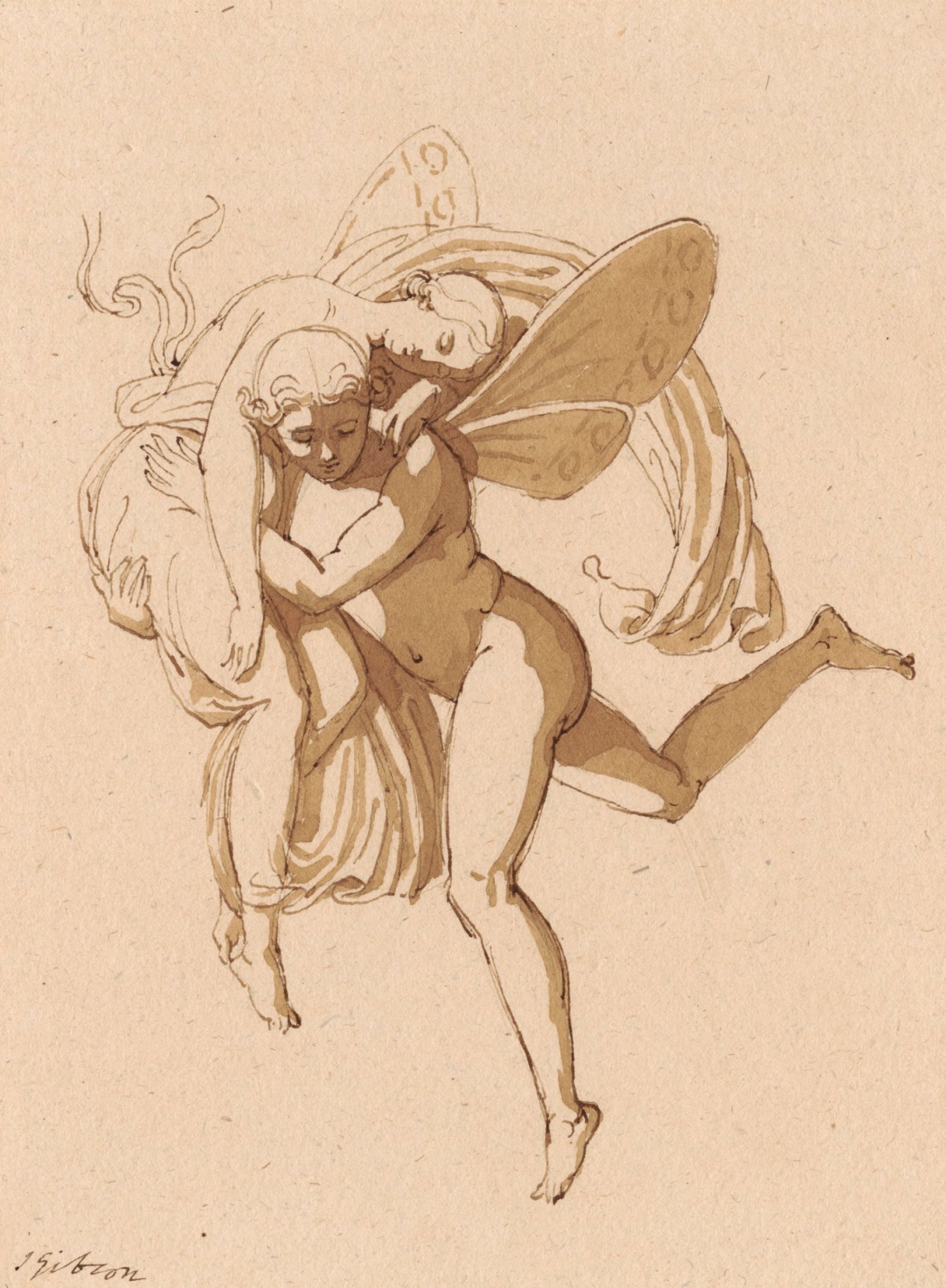 John Gibson RA, Psyche borne by a Zephyr