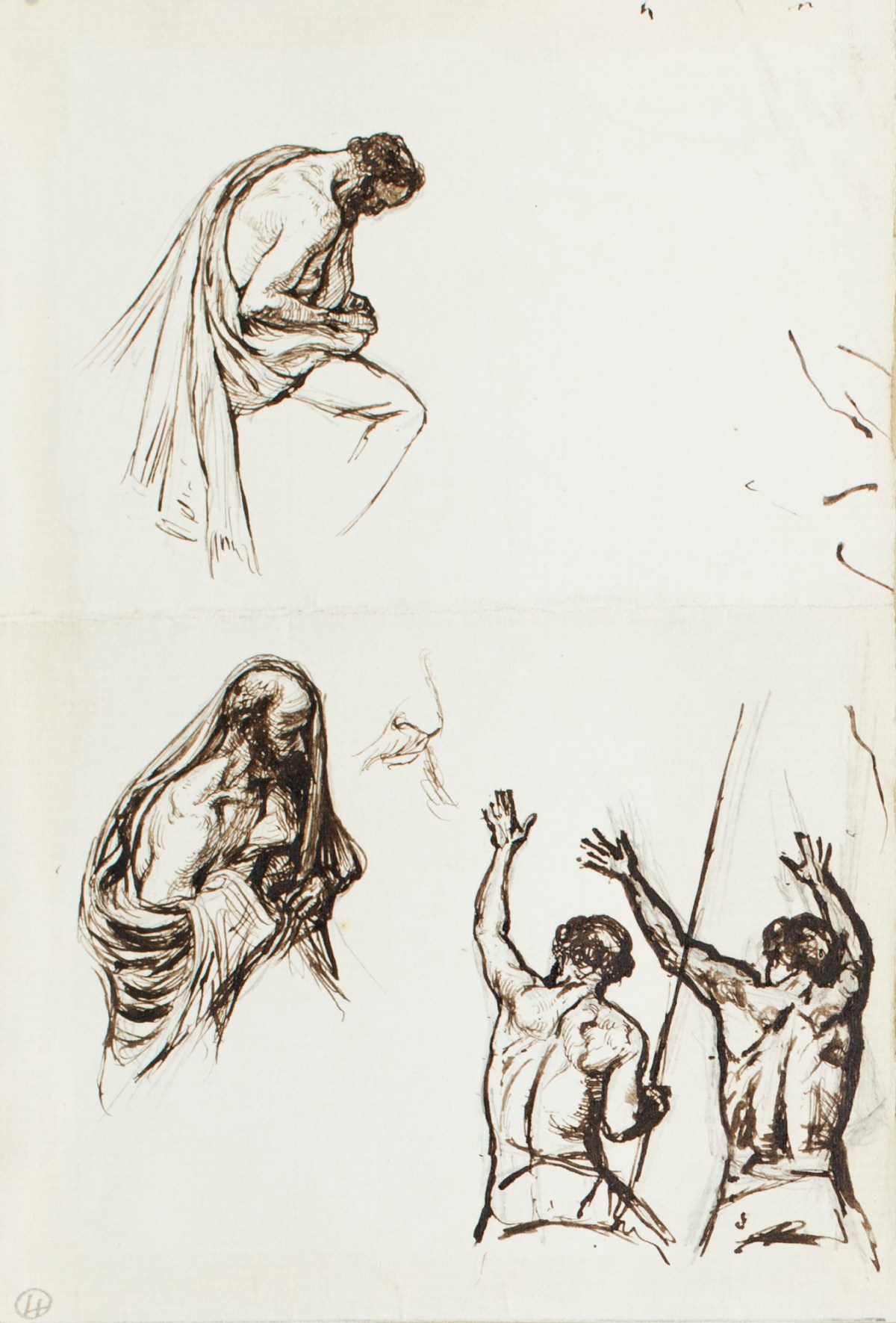 Henry Hugh Armstead RA, Figure studies for 'The Fall of the Walls of Jericho'