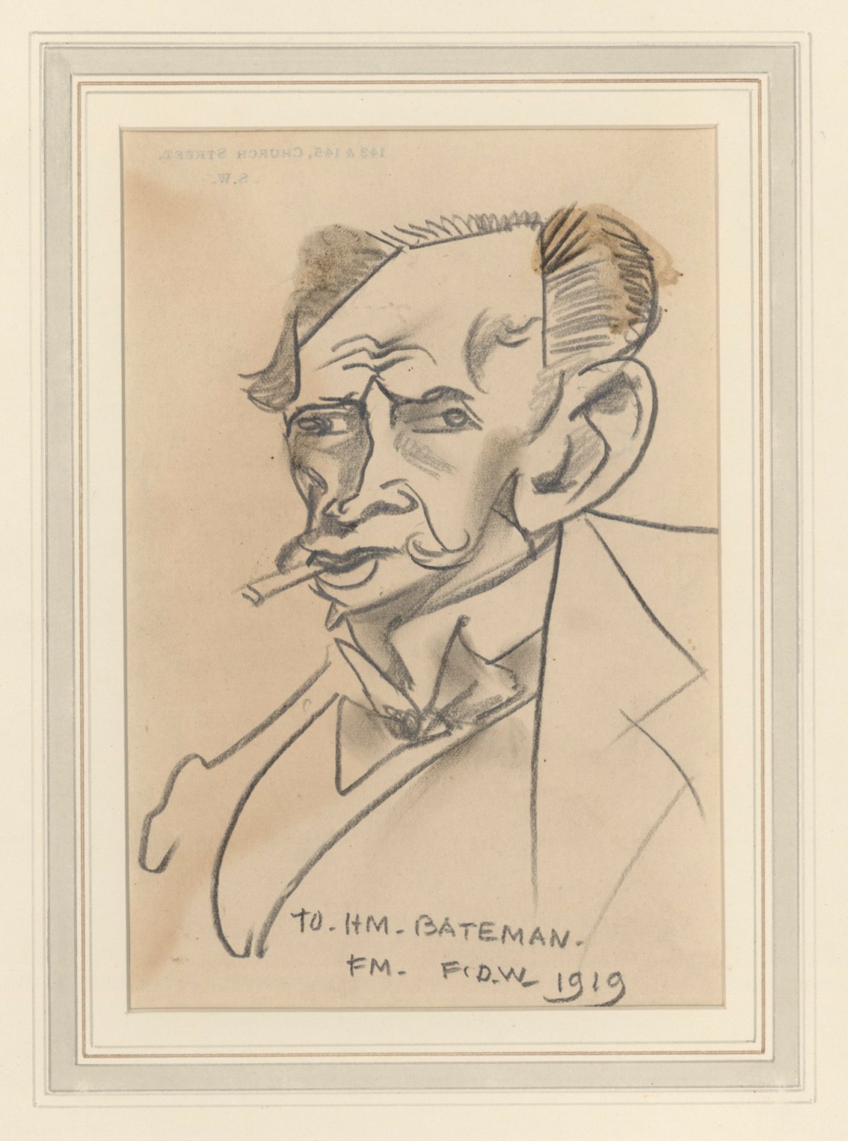 Francis Derwent Wood RA, Caricature of Robert Fowler