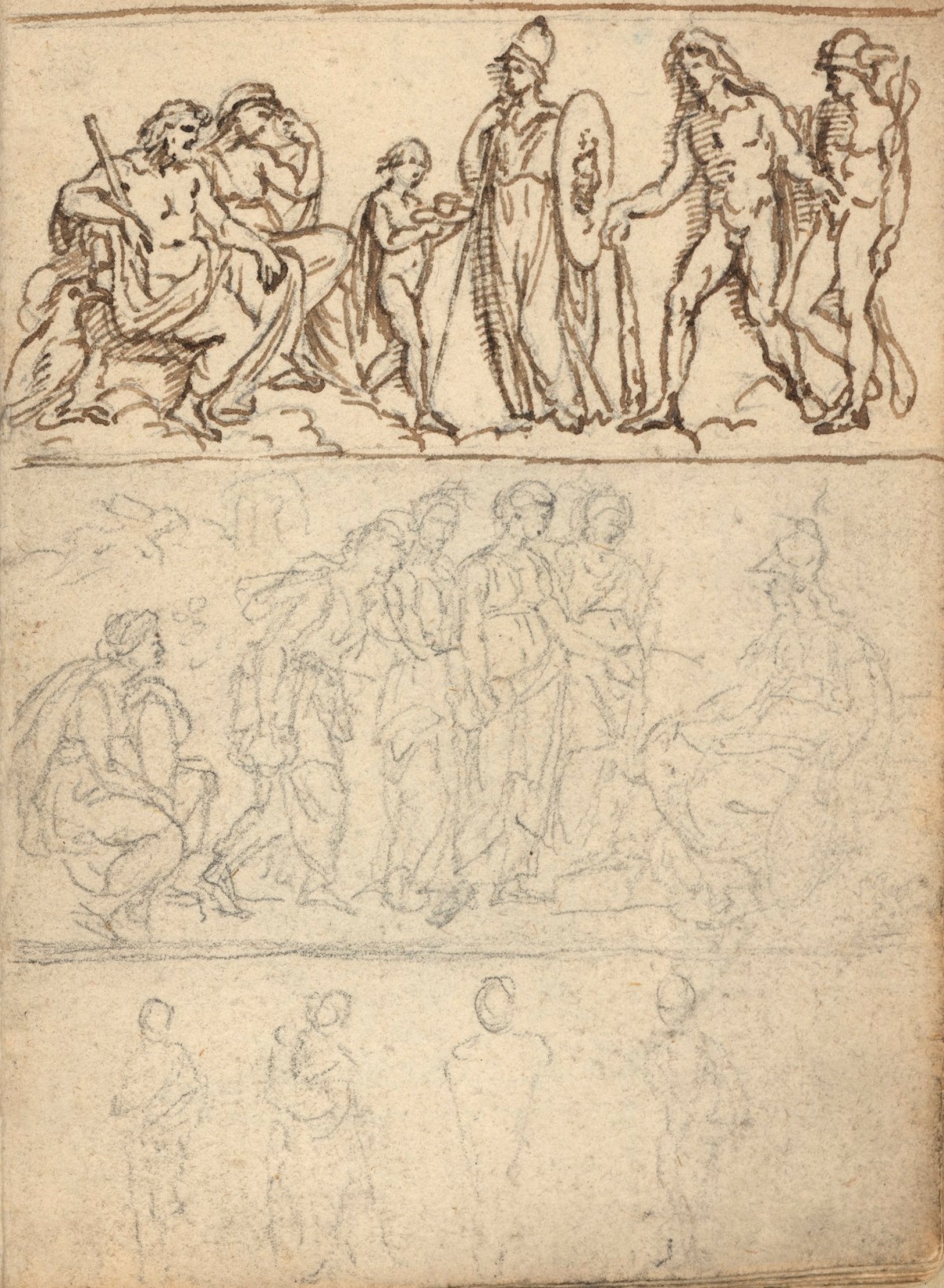 Benjamin West PRA, Leaf from a sketchbook