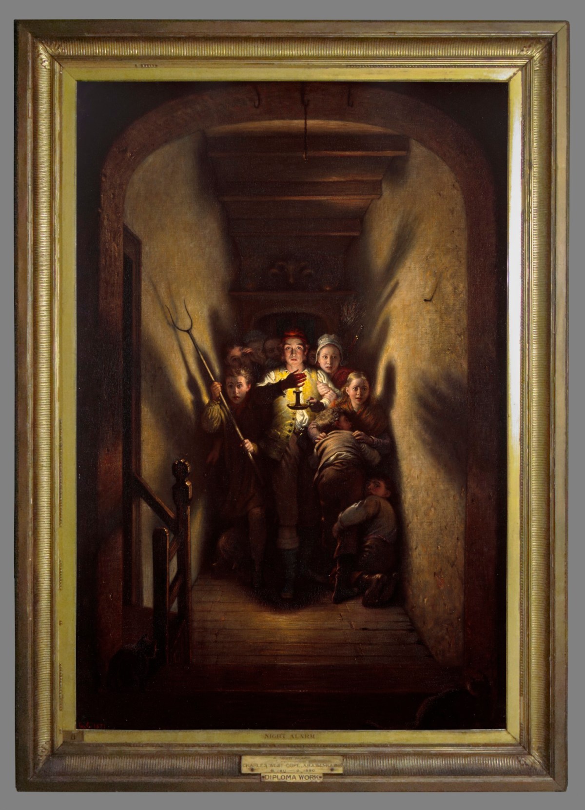 Unknown, Frame for Charles West Cope RA 'The Night Alarm: the Advance!'