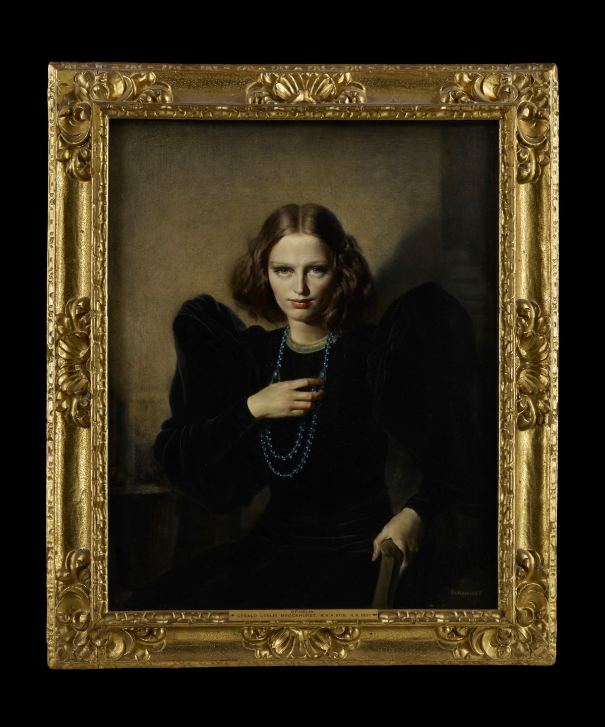 Unknown, Frame for Gerald Leslie Brockhurst RA 'Ophelia'