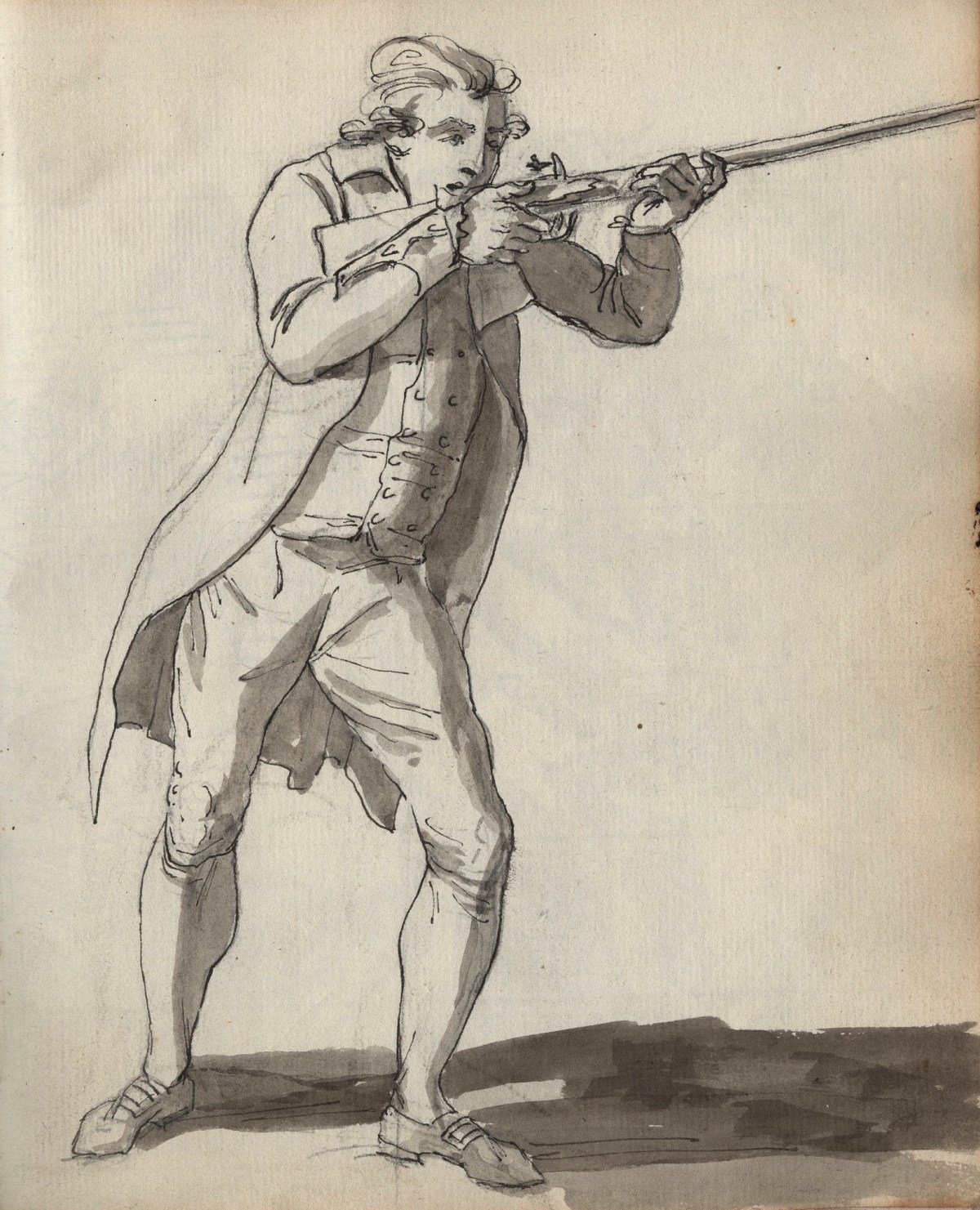 Unknown artist, Leaf from a sketchbook