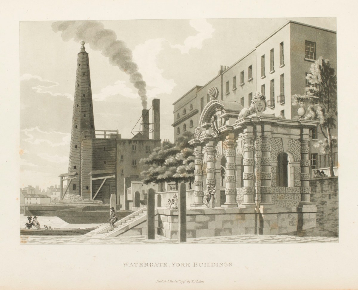 Watergate, York Buildings. Works of Art RA Collection Royal