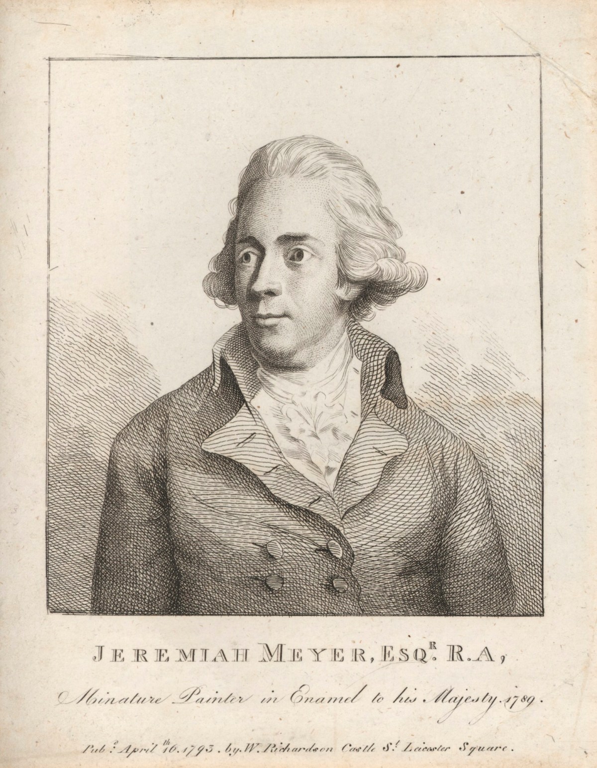 Nathaniel Dance RA, Portrait of Jeremiah Meyer RA