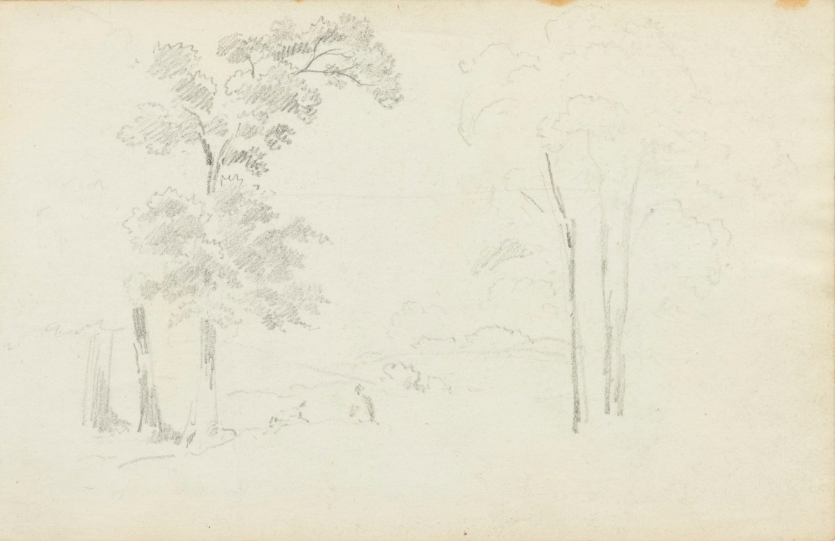 Philip Reinagle RA, Drawing of a man and dog