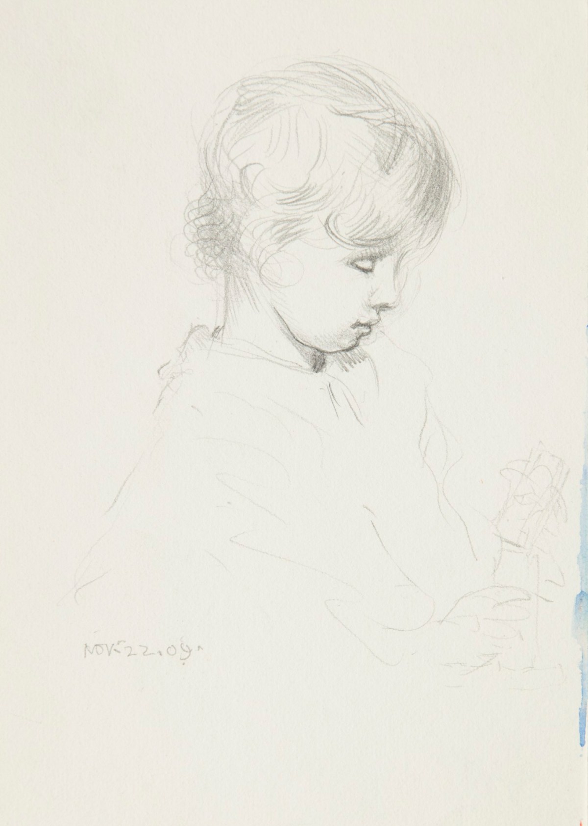 Sir George Clausen RA, Study of a child's head
