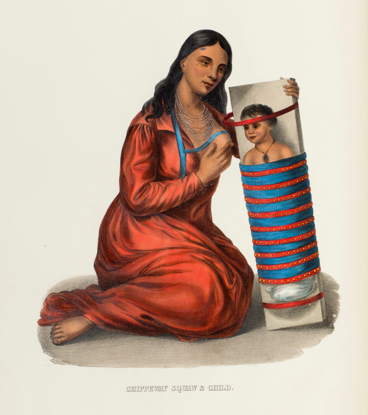 Charles Bird King, Chippeway Woman & Child