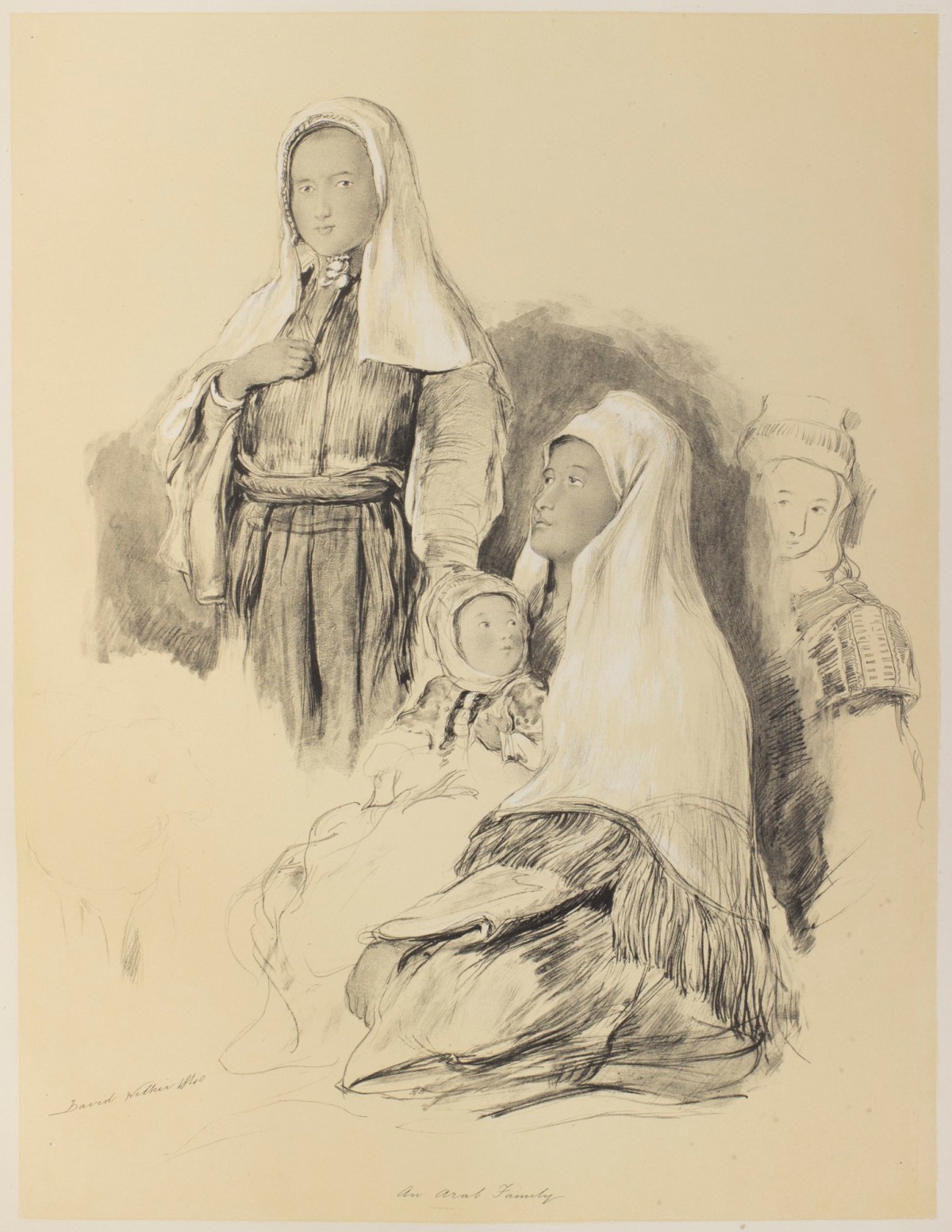 Sir David Wilkie RA, Sketch of an Arab Family