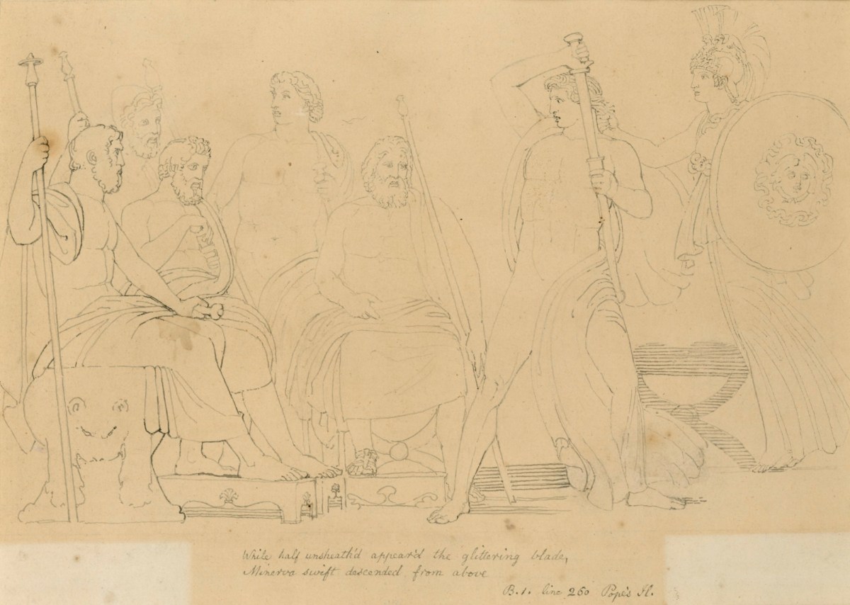 John Flaxman RA, Minerva Repressing the Fury of Achilles