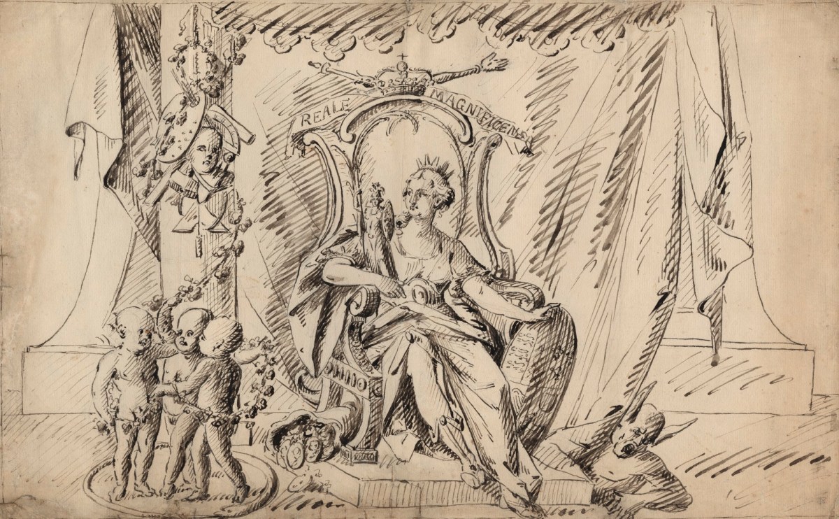 Agostino Carlini RA, Design for the headpiece of the Royal Academy diploma