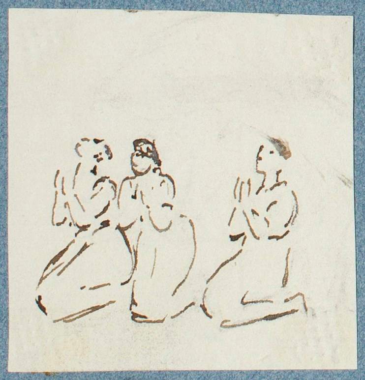 George Dance RA, Three praying figures