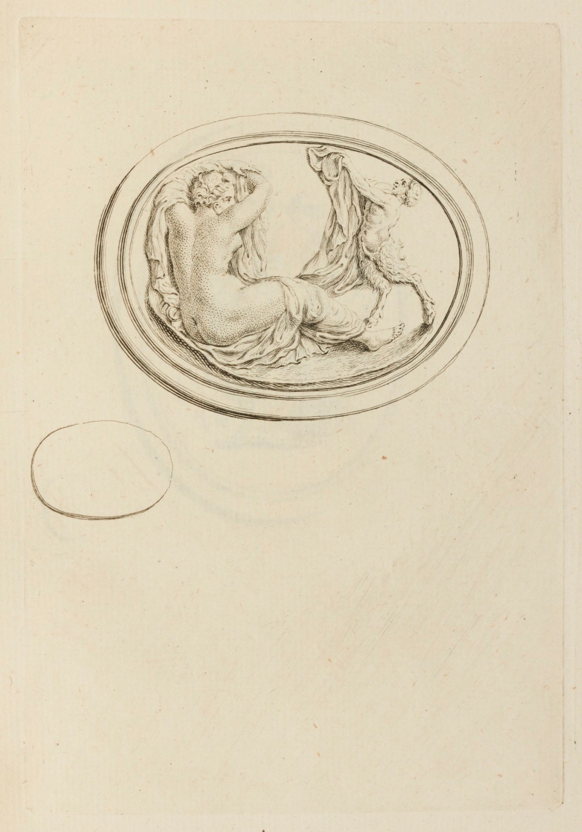 Claude Du Bosc, Satyr disrobing a nymph