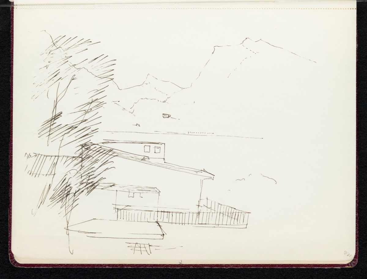 Sir Hugh Casson PRA, Sketchbook with designs and notes