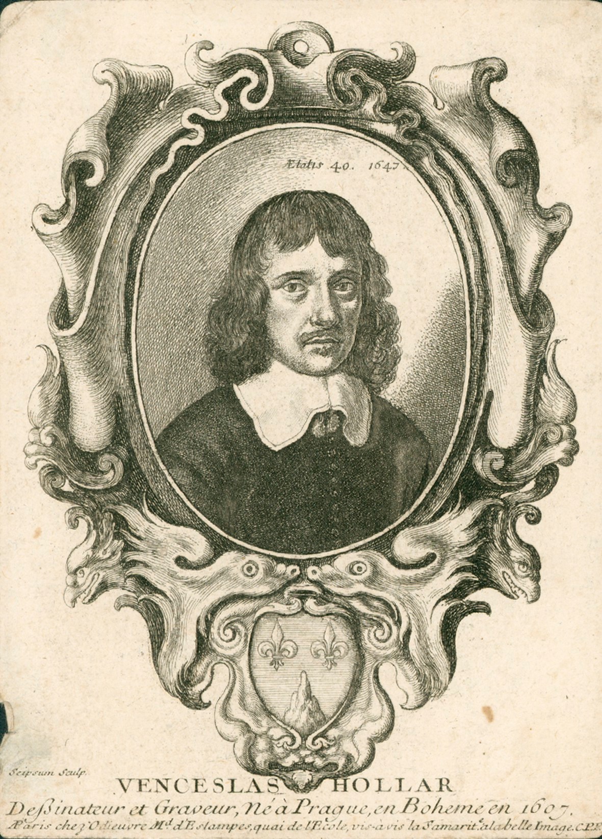 Wenceslaus Hollar, Self-portrait of Wenceslaus Hollar