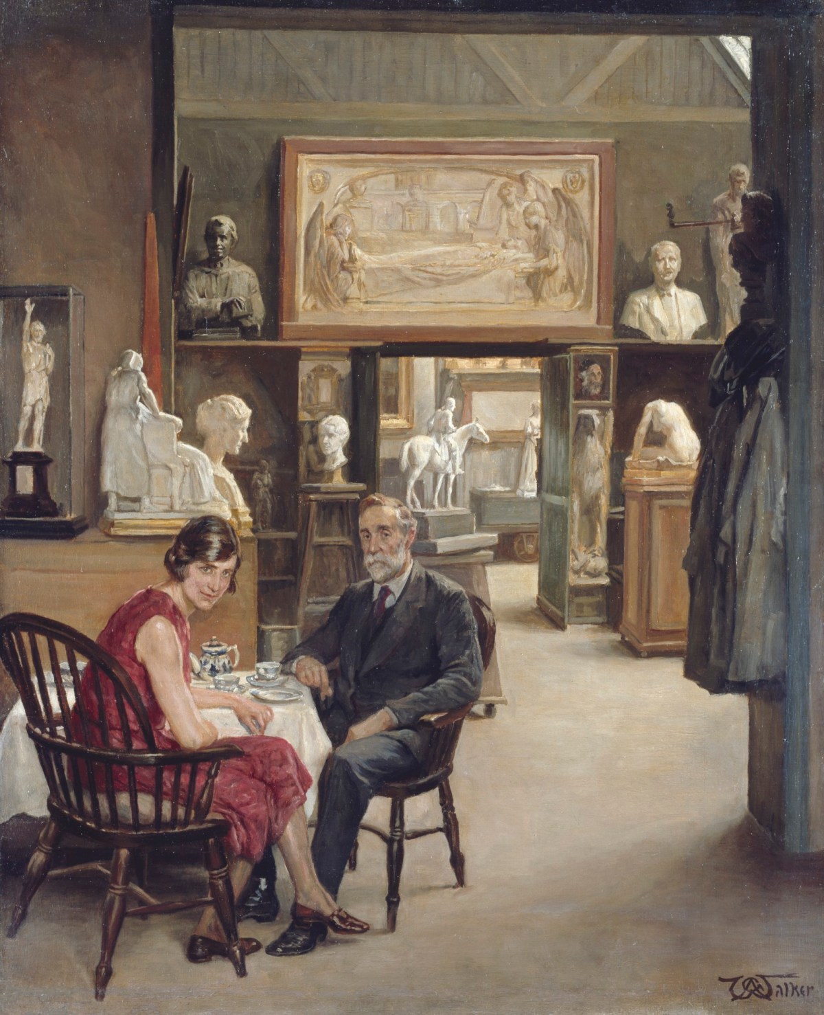 Arthur George Walker RA, Tea in the Studio