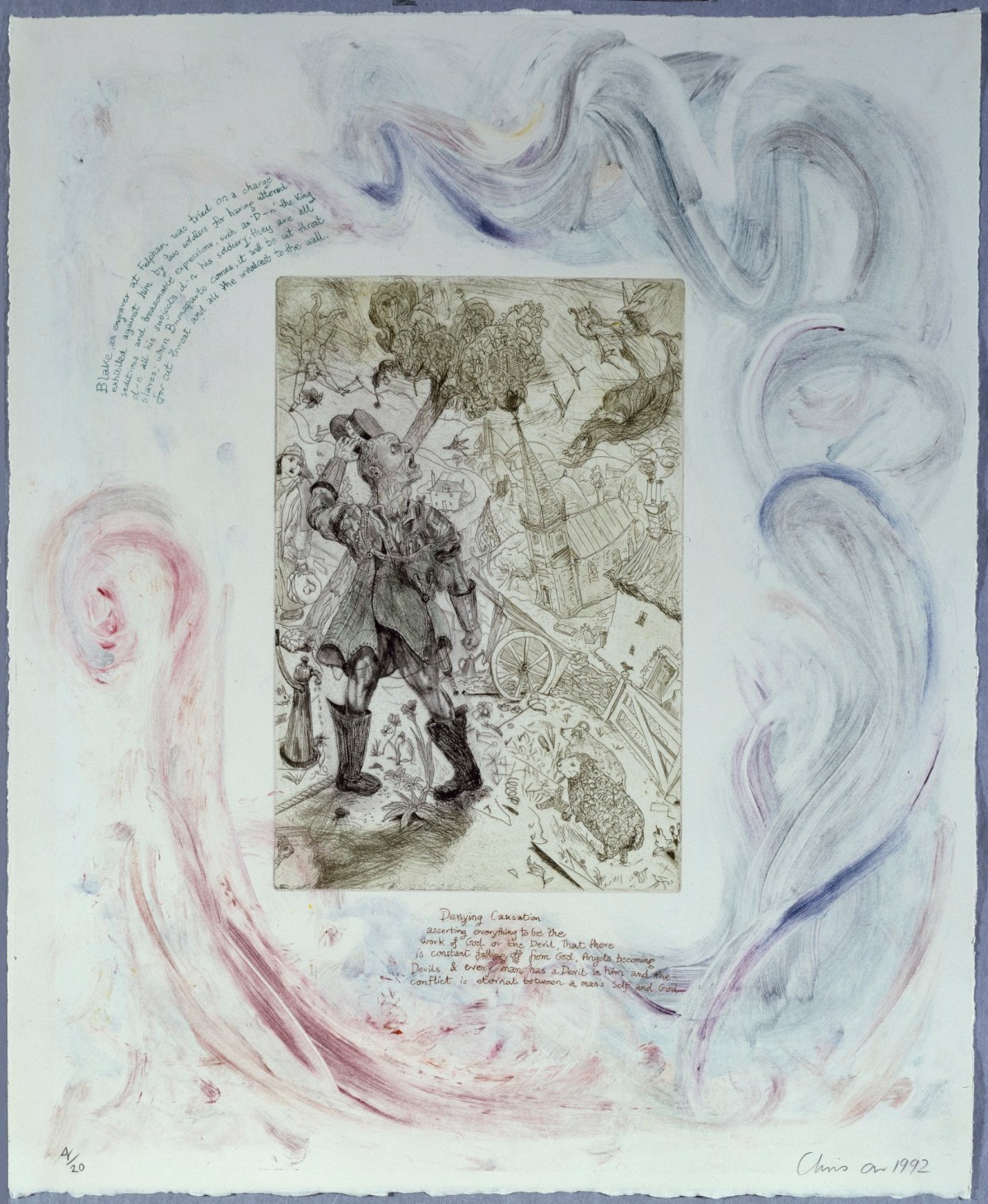 Chris Orr RA, The Life of W. Blake, 'Blake in the Country'
