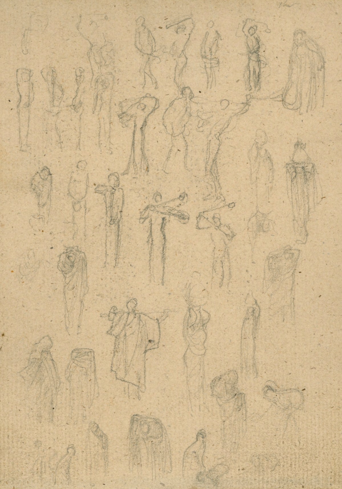 Lord Leighton PRA, Thumbnail sketches of Egyptian figures