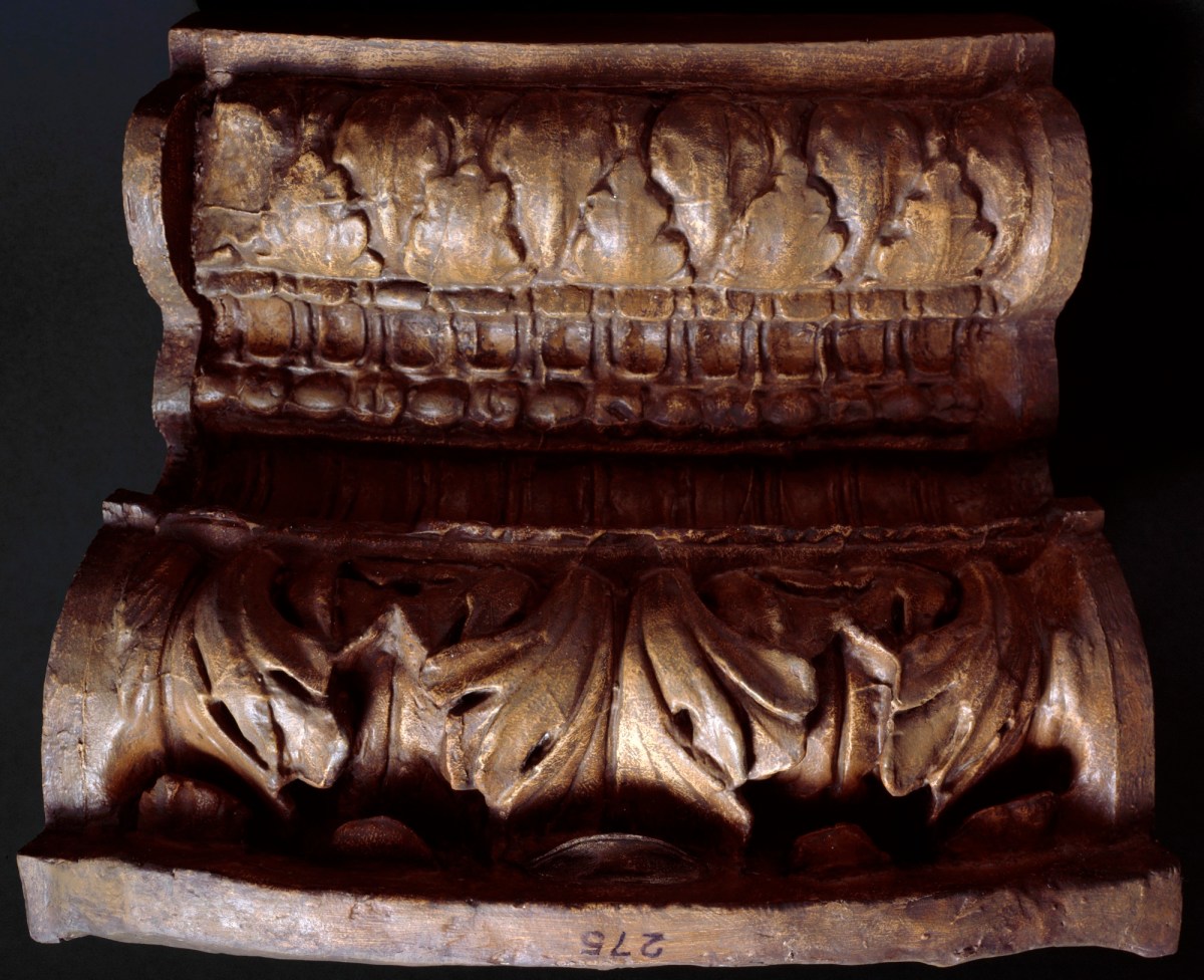 Capitoline Museums (Rome), Cast of ornate column base, perhaps from the Temple of Concord