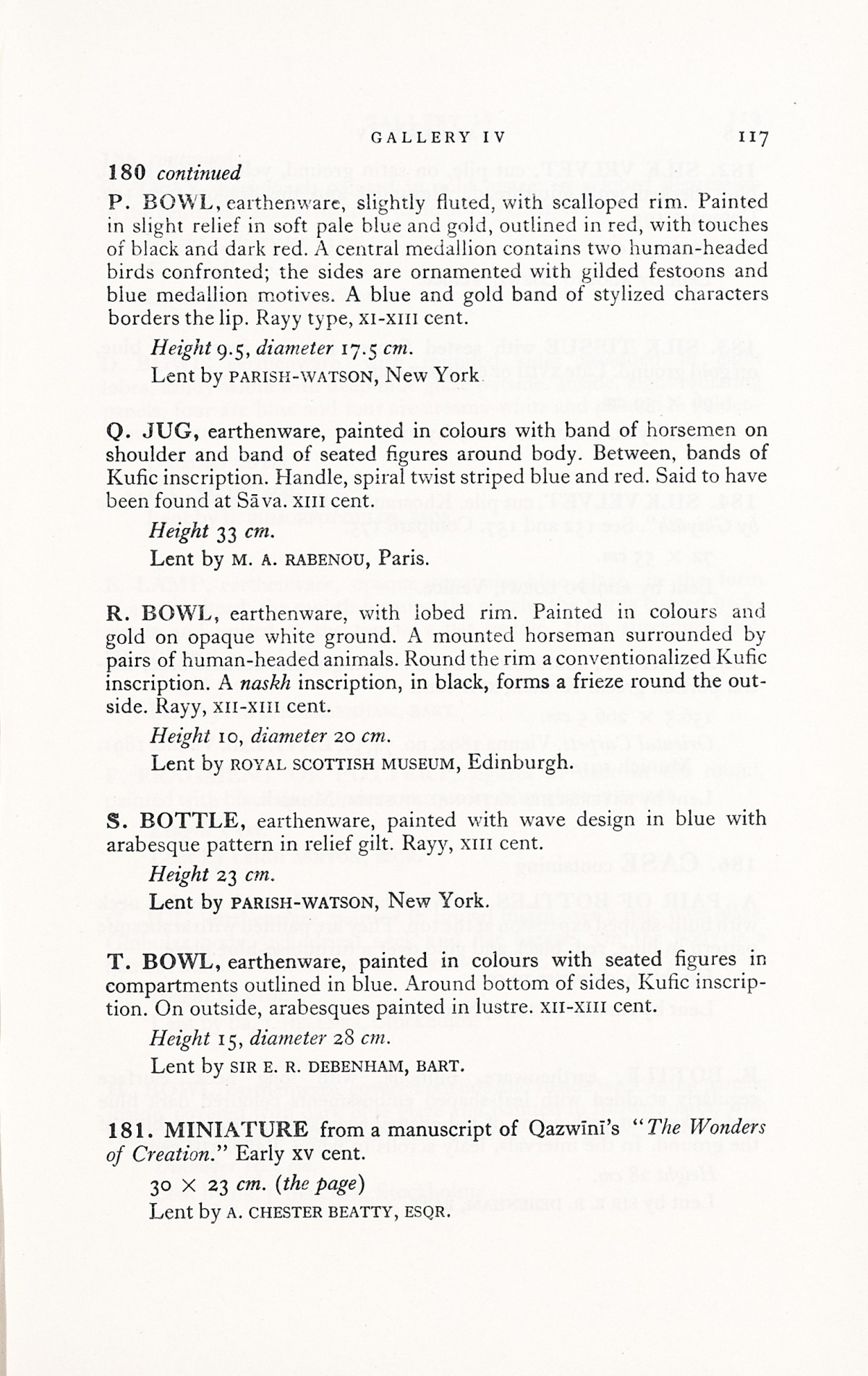 Page 145 of 1931 - International Exhibition of Persian Art