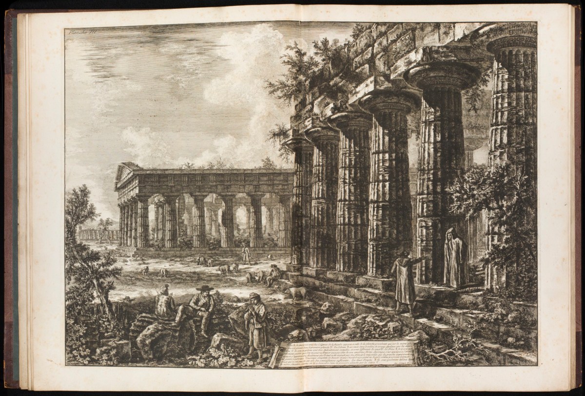 Giovanni Battista Piranesi, 'Vue A de quelques unes des Colonnes de la façade...'